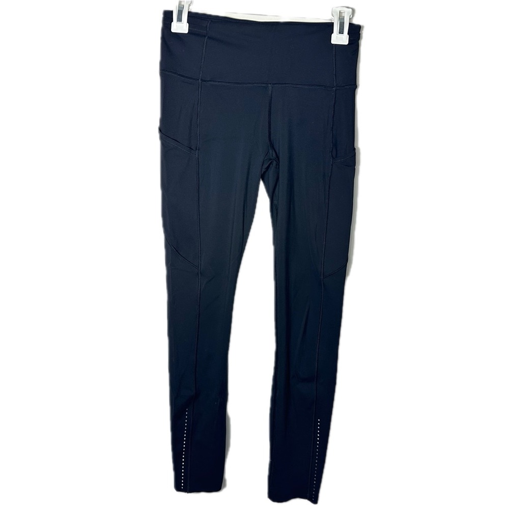 Lululemon Swift Speed HR Tight 25” Reflective Ankle Pockets Black Current Size 6